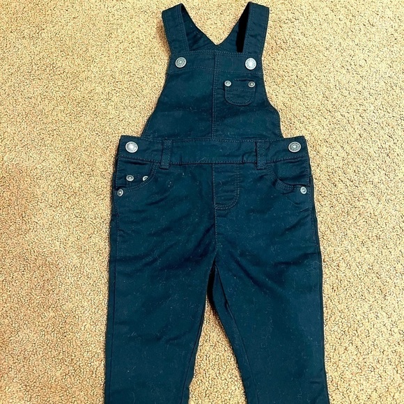 Carters’s Girls Black Overalls Size 9 Months - Picture 1 of 3